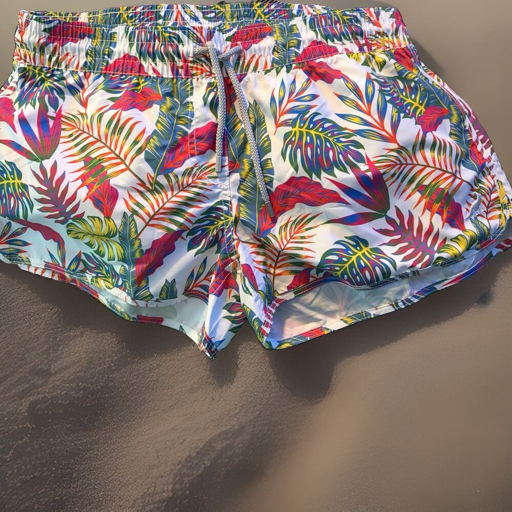 SURFCUZ Quick Dry Board Shorts Women's Size 34 Floral Tropical Surf Beach New!